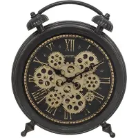 Atmosphera Tafelklok-Wandklok met Zichtbare Bewegende Tandwielen - 35cm x 41cm