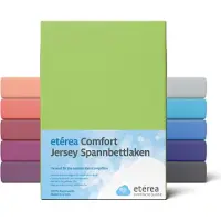 Eterea Cosmesi Naturale etérea Jersey Hoeslaken 180x200 - 200x200 cm Oekotex Made in Green - 100% katoen - Appelgroen
