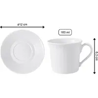 Villeroy & Boch Espressotassen mit Untertassen Cellini 100 ml Set van 6