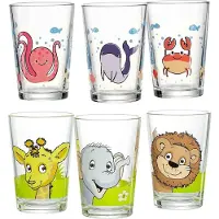 Ritzenhoff & Breker Kindergläser Dschungel- und Meerestiere 205 ml Set van 6