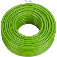 Relaxdays tuinslang 1/2" - 50 m waterslang - groen - lang - kunststof - sproeislang los
