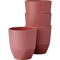 Mepal Beker Silueta 200 ml set 4 stuks - Vivid mauve - campingservies - buitenservies