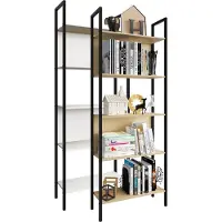 VCM Flakos5 wandkast 5 planken eik decor.