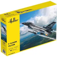 Heller Modelbouwpakket Militaire voertuigen - 30411 General Dynamics F-16 Fighting Falcon - Dark Falcon Plastic - 1:48 - Modelbouw