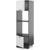 Vicco Magnetronkast R-Line Wit Landhuis 60 cm, Model 36589