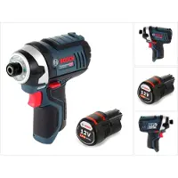 Bosch Boormachine + slagboor, Bosch GDR 12V-105 Professionele Visseuse à percussion sans fil, 12V 105Nm + 1x accu 2,0Ah - sans (Oplaadbare batterij)
