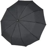 Doppler Mannen, Paraplu, RS.Hr.MAGIC Vezel Mini Sterk gem. sterren zwart/grijs, 56/10, Veelkleurig