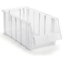 Treston Magazijnlade serie 1940 - polystyreen - L 400 x B 186 x H 156 mm - 7,2 l - transparant
