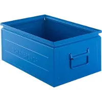 Schäfer Shop stapelbak, 25 l, 120 kg, L 478 x B 307 x H 200 mm, staal, RAL 5015 (hemelsblauw)