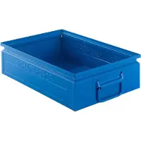Schäfer Shop stapelbak, 16 l, 100 kg, L 478 x B 307 x H 120 mm, staal, RAL 5015 (hemelsblauw)
