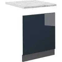 Vicco Fame-Line Vaatwasserfascia – 60 cm, WB Marmer Donkerblauw hoogglans