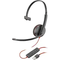 Poly Blackwire 3210 USB-A mono (Bedraad, USB-A), Kantoorheadset