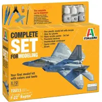 Italeri Modelbouwpakket Vliegtuigen - 72011 F-22 Raptor USA Vliegtuig - Complete Set - Starter Kit Plastic - 1:72 - Modelbouw