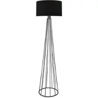 Lux.pro Standaarlamp 'Neath', 1 x E27, zwart / antraciet