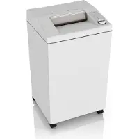 Ideal papiervernietiger 3104 SMC/O, minisnede 0,8 x 5 mm, P-7, 120 l, snijcapaciteit 8-9 vel, olievernevelaar, met rollen, Blaue Engel, grijs