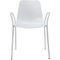 En.casa Eetkamerstoel set van 2 Kankaanpää 80x57,5x52 cm wit