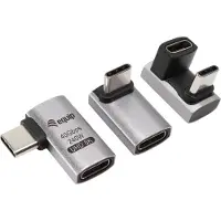 Equip 133478 Adapter, USB 4.0 naar USB-C, 40 Gbps, 240W PD, 3-pack