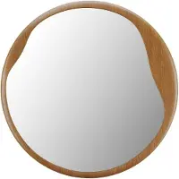 OZAIA Ronde spiegel van heveahout - D60 cm - Naturel - FUJIAN