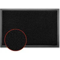 Floordirekt Imperial 1000 Stofmat - Deurmat met Innovatieve 3D Mesh - Antislip Deurmat voor Entree - Schoonloopmat - Zwart - 90 x 150 cm