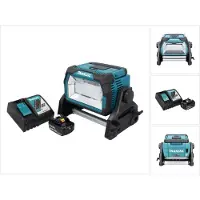 Makita DML 809 RF1 Draadloze LED bouwspot 18 V 10000 lm + 1x oplaadbare accu 3.0 Ah + lader