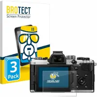 BROTECT Screenprotector 3 Stuks voor OM System OM-3 Beschermglas transparant