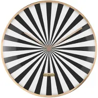 Karlsson Wandklok Candy Swirl Dome - Zwart - Ø40cm - Wandklok Modern