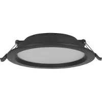 Eglo Idun-E Inbouwspot - LED - Ø 16.6 cm - Zwart - 3000K