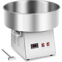 Royal Catering Suikerspinmachine - 52 cm - Roestvrij staal - Gedempte trillingen -