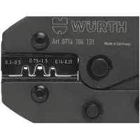 Würth - 2C-krimptang voor niet-geïsol. platte kabelverbinders - Krimptang Voor niet-geïsoleerde platte connectors x 1 st