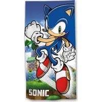 Sonic The Hedgehog - Strandlaken - Badlaken - Handdoek - 70x140Cm - Katoen.
