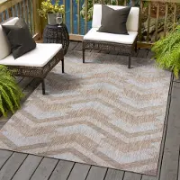 Muratap Uni binnen en buiten vloerkleed solid outdoor laagpolig tapijt beige- 200x290 cm