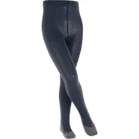 Falke Active Warm dik eenkleurig wol functioneel materiaal panty kinderen blauw - maat 98-104