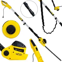 Powermat Elektrische telescopische heggenschaar - 550W - 55 cm snijlengte - Verstelbare kop - 2,1-2,7 m lengte