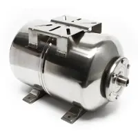 Wiltec Expansievat drukketel Hydrofoorketel 50 Liter roestvrij staal - EPDM-membraan