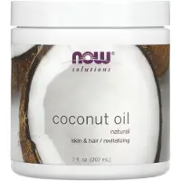 Now , Solutions, Kokosolie, Natuurlijk, 7 fl oz (207 ml)