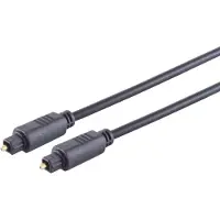 Shiverpeaks Digitale optische Toslink audio kabel - 4mm / zwart - 0,50 meter
