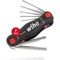 Wiha Inbus Haakse schroevendraaierset 1.5 mm, 2 mm, 2.5 mm, 3 mm, 4 mm, 5 mm, 6 mm 7-delig