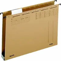 Leitz ALPHA hangmap 1942, met begrenzing aan de zijkanten, 40 mm kunststof bodem, 25 stuks