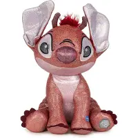 Disney 100 jaar - Lilo & Stitch: Pluche 28cm met glitter en geluid - Leroy