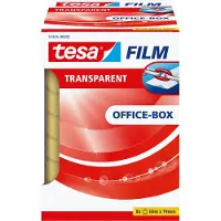 TESA transparante plakband 19 mm x 66 m (8 rollen)