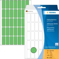 Herma Multipurpose-etiketten, 12 x 30 mm, groen, permanent hechtend, om met de hand te - 2 stuks