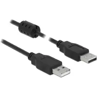DeLOCK - USB-kabel - USB (mannelijk) naar USB (mannelijk) - USB 2.0 - 50 cm - Zwart