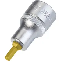Hazet Dopsleutelbit 986A-3/16 · 1/2 inch (12,5 mm) vierkant hol · Binnen-zeskant-profiel · SW 3/16?