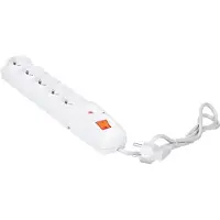 HSK DATA Multiprise avec interrupteur : 5 prises, cable de 1,5 m, grise