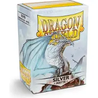 Dragon Shield - Standaard Size Card Sleeves Silver Matte 100x