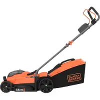 Black & Decker 18V 33cm Grasmaaier, 35L opvangbak zonder accu en lader - BCMW3318N-XJ