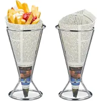 Relaxdays Friethouder, Keuken gadgets, Zilver