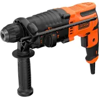 Black & Decker BEHS01 650W 1.4J SDS+ Boorhamer | Zijhandgreep | Dieptestop | 6mm en 8mm betonboor | Boorkopadapter - BEHS01-QS
