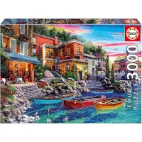Educa - Puzzel - 3000 stukjes - Zonsondergang in Como - Legpuzzel
