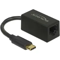 DeLOCK USB Type-C Adapter to Gigabit LAN compact black